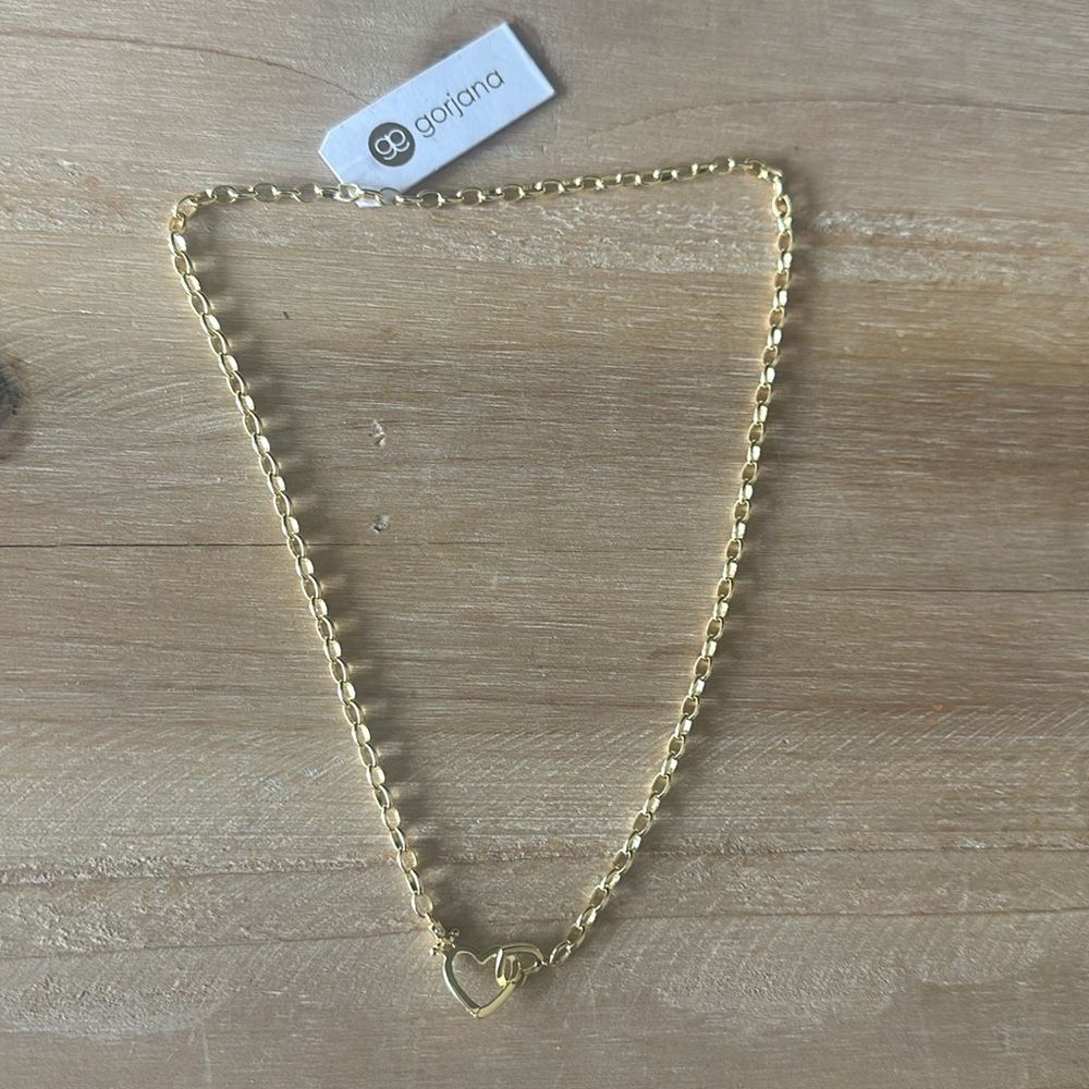 Gorjana NWT Parker Heart Necklace - Gold - Picture 8 of 9